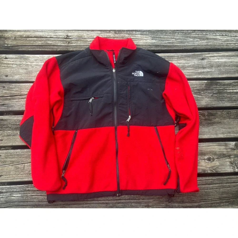 The North Face Denali Fleece Jacket Mens M Red Polartec Y2k Vintage Gorpcore 90s